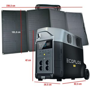 EcoFlow DELTA Pro Powerstation 3600 Wh mit Solarpanel 400 W