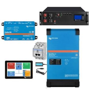 AllInOnePV Speichersystem PV-Anlage - 15,36 kWh 15kVA Liontron LiFePO4 mit Cerbo GX und Multiplus-II 48V